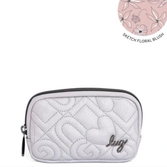 lug Handbags - NWT- LUG- BARREL WALLET- METALLIC SILVER